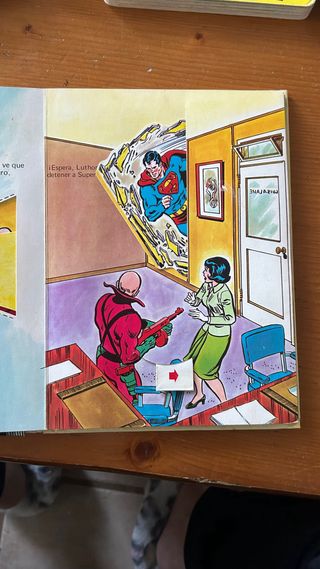 Superman comic 1980. Libro vivo, animado
