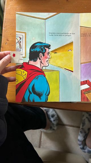 Superman comic 1980. Libro vivo, animado