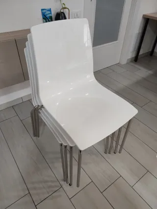 Set 4 Sedie Lollipop Metallo/Plastica