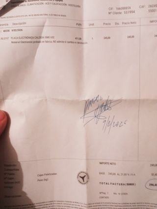 Tarjeta Electrónica Caldera Sime Praktica 25
