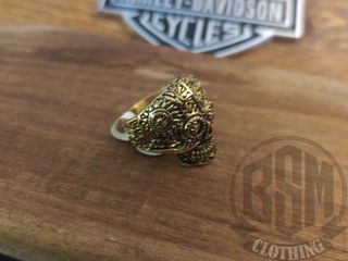 Anello Teschio Messicano Oro