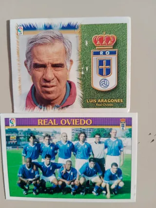 Cromos Real Oviedo y Poster Años 70