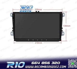 RADIO GPS ANDROID 14 PARA VOLKSWAGEN VW SEAT SKODA LCD TACTI