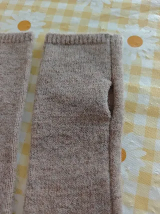 Guantes Zara bordados florales