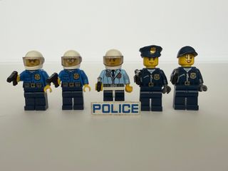 Lego 5 Minifiguras Policías