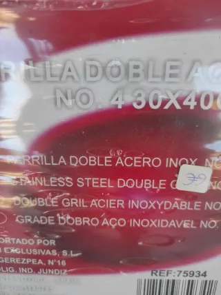 Parrilla 30*40