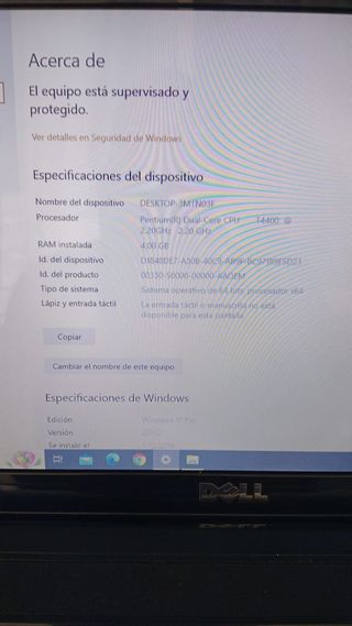 Portátil DELL Mod PP42L