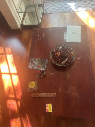 Mesa de centro de madera maciza