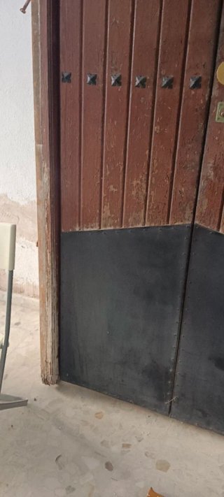 Puerta doble madera exterior