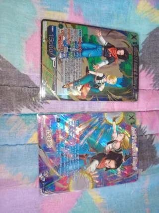 Dragon Ball Lote 2 cartas Android 17 & 18