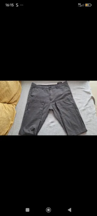 Pantalón gris hombre T44