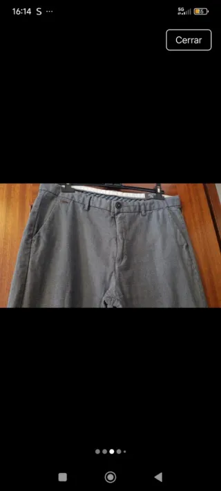 Pantalón gris hombre T44