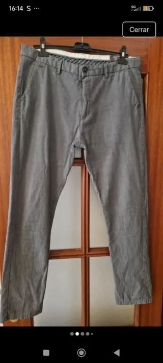 Pantalón gris hombre T44