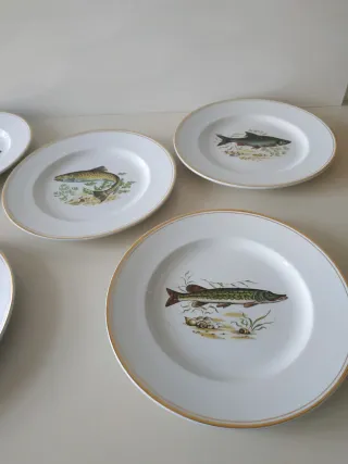 Platos Vargas Segovia Porcelana Dorada