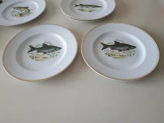 Platos Vargas Segovia Porcelana Dorada