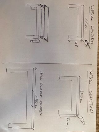 Conjunto Muebles Salón Madera Pino- Precio negocia