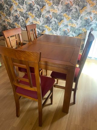 Conjunto Muebles Salón Madera Pino- Precio negocia