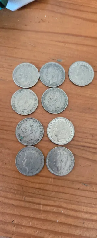 Lote de  monedas antiguas españolas