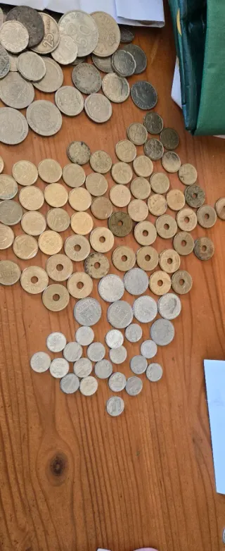 Lote de  monedas antiguas españolas