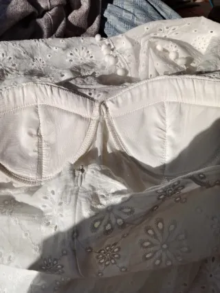 Vestido midi fiesta blanca Ibicenco boho