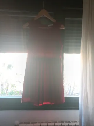 Vestido de verano rojo mujer lunares