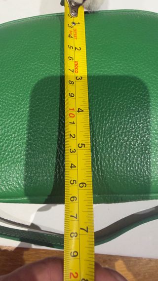 Bolso de piel verde Mia Tomazzi