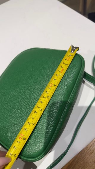 Bolso de piel verde Mia Tomazzi