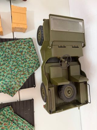 Lote Madelman Misión campaña muñecos jeep y acceso