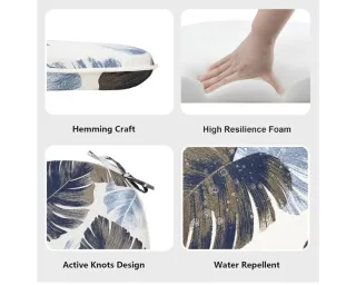 Cuscini decorativi con foglie tropicali