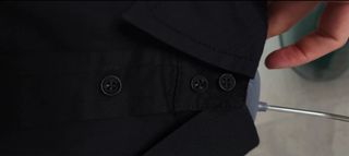 Camicia Zara cotone nera taglia S