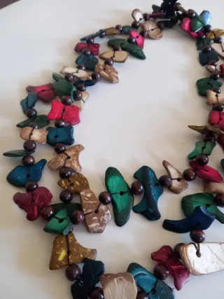 Collana e bracciale etnici anni '90