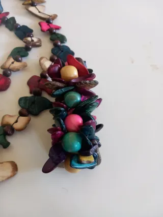 Collana e bracciale etnici anni '90
