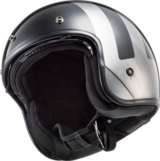 Casco Moto Jet LS2 Bob Lines Negro Talla L
