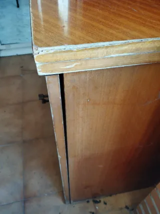 Mueble antiguo con maquina de coser Hexagon