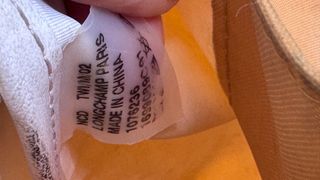 Mochila Longchamp plegable mostaza