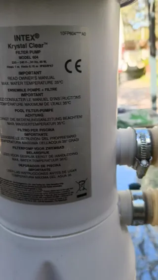 Depuradora piscina con equipo y cable y accesorios