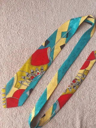 Cravatta vintage poliestere