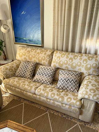 Set di due divani in tessuto lavabili