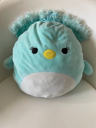 Peluche pájaro azul