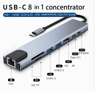 Hub USB-C 8 en 1