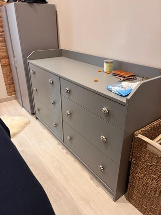 Cómoda 6 cajones madera