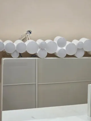 Scrivania per bambini con specchio e scaffale