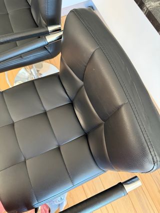 Pack 2 Sillas Polipiel Negras