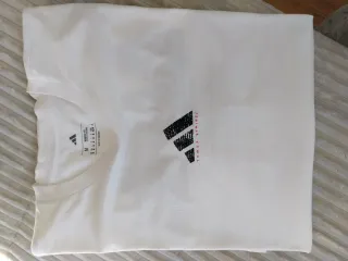 Camiseta Adidas Talla M Blanca Chico