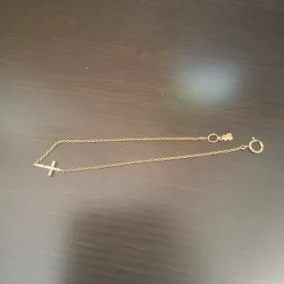 Pulsera Tous Oro Cruz Diamantes