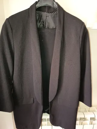 Blazer negro abierto