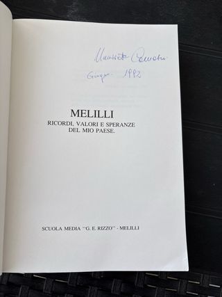 Melilli Ricordi, valori e speranze del mio paese