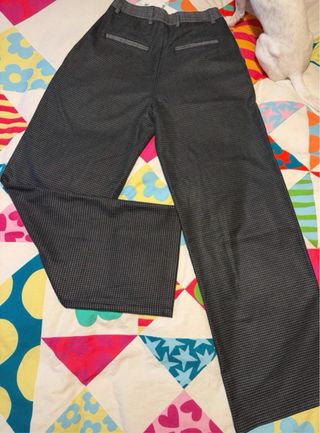 Pantalones Desigual pata de gallo rectos T.XS