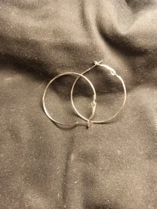 Pendientes Aro Plateados