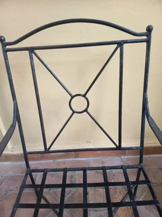 Sillón de hierro forjado